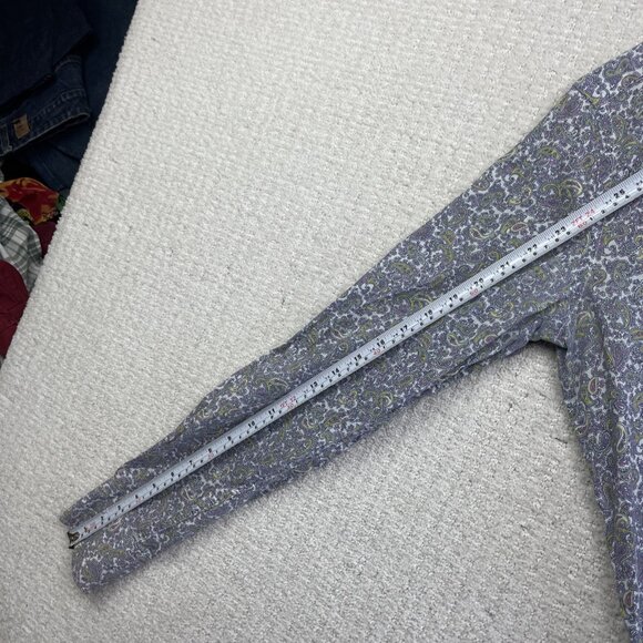 Koike Barcelona Men M Psychedelic Paisley AOP Button Down Shirt Elbow Patch - Picture 10 of 16